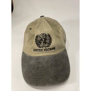 United Nations Baseball Hat UN Newhattan Adjustable Strap Back Cap